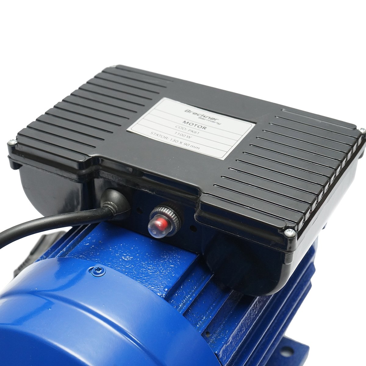 Motor electric monofazat 1.1KW, 220V, stator 130x90mm, motor cu fir aluminiu si protectie termica Breckner Germany